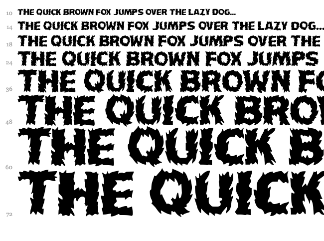 HFF Fire Dancer font waterfall